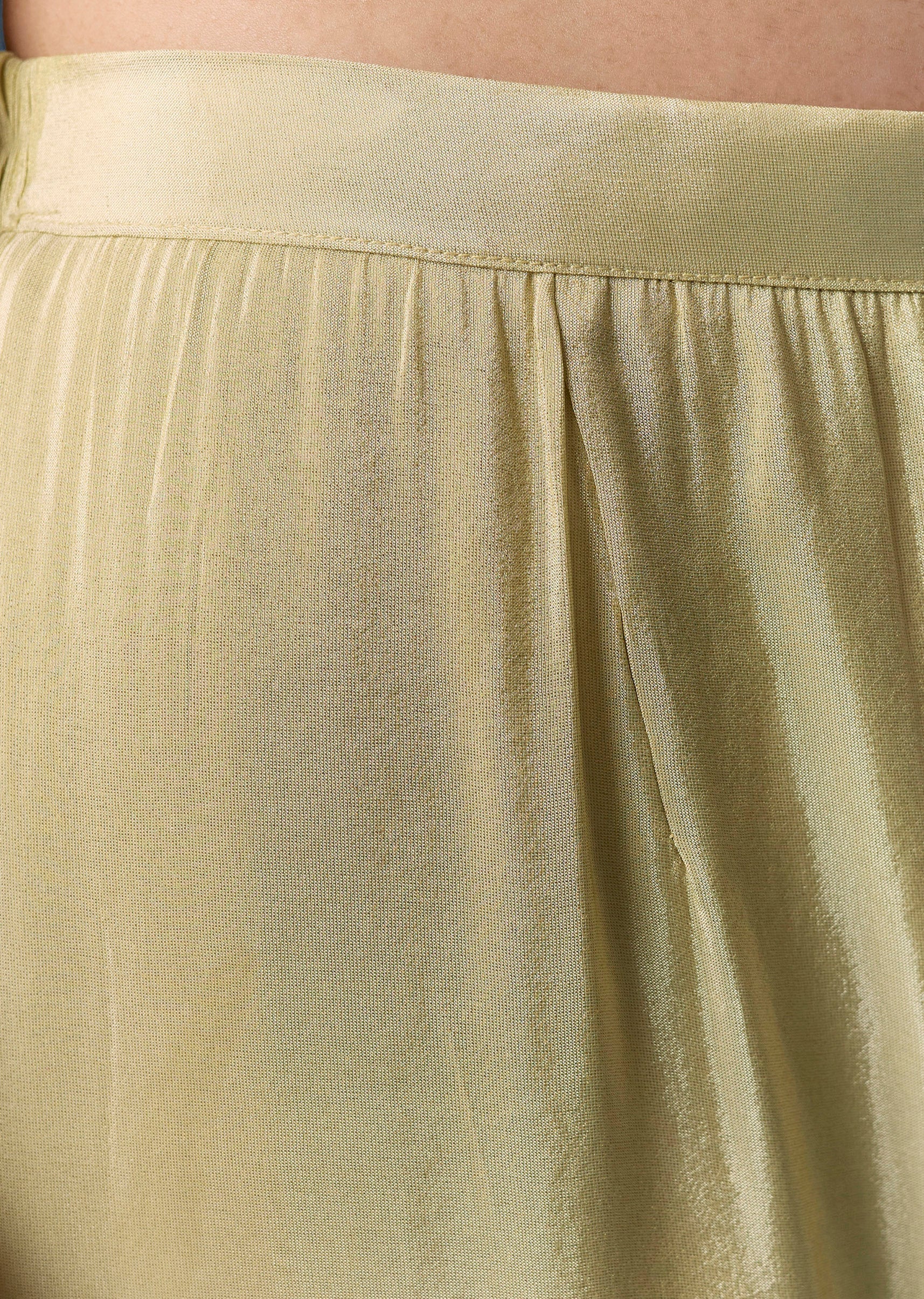 Pista Green Gotta Lace Tissue Anarkali Suit Set With Pant And Dupatta