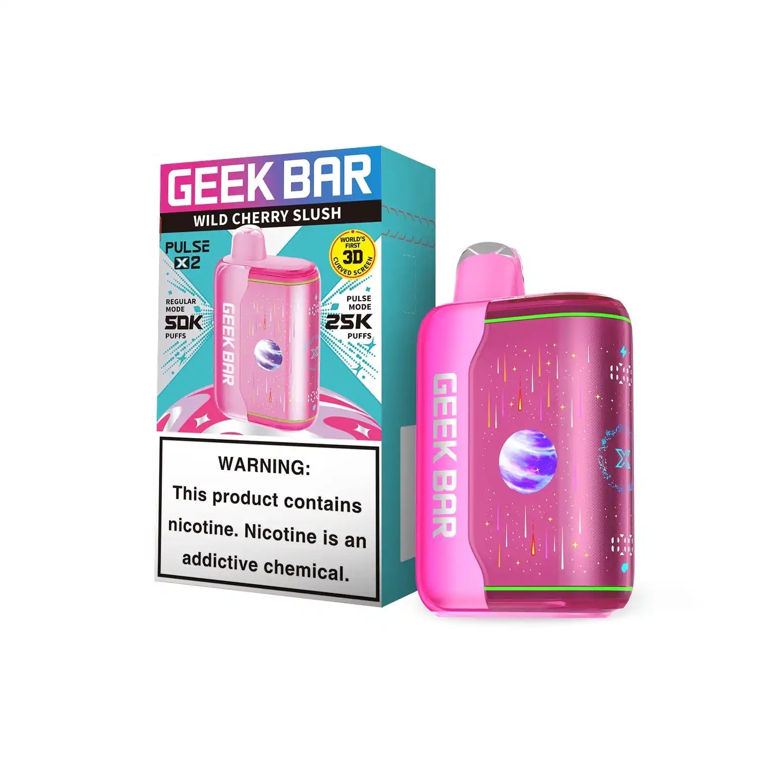 Geek Bar X 2 50K white peach raspberry