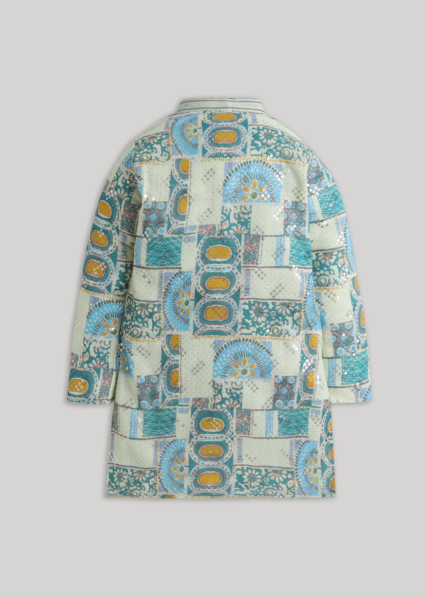 A Pastel  Abstract  Sequin Kurtaa Sets