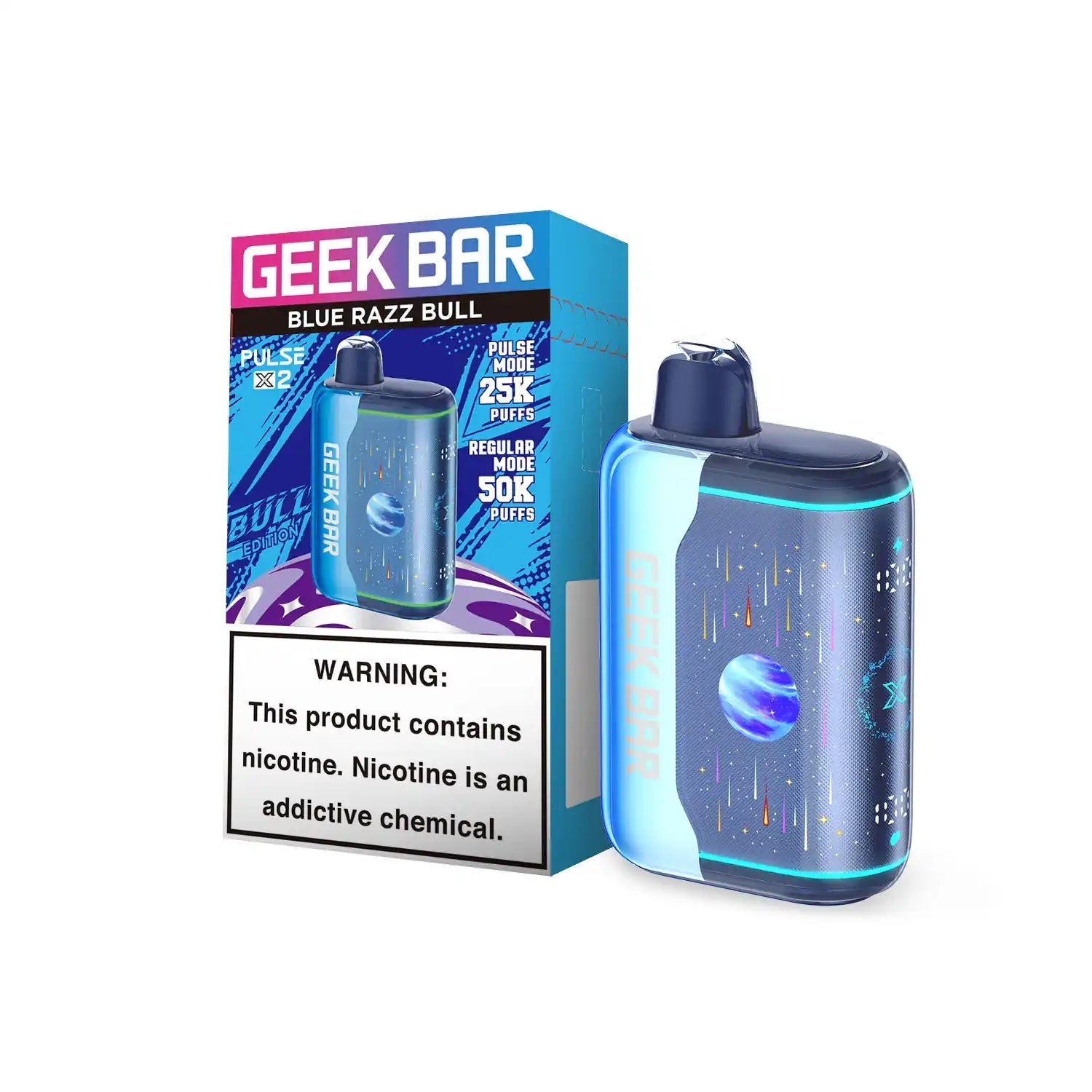 Geek Bar X 2 50K Blue Razz Bull