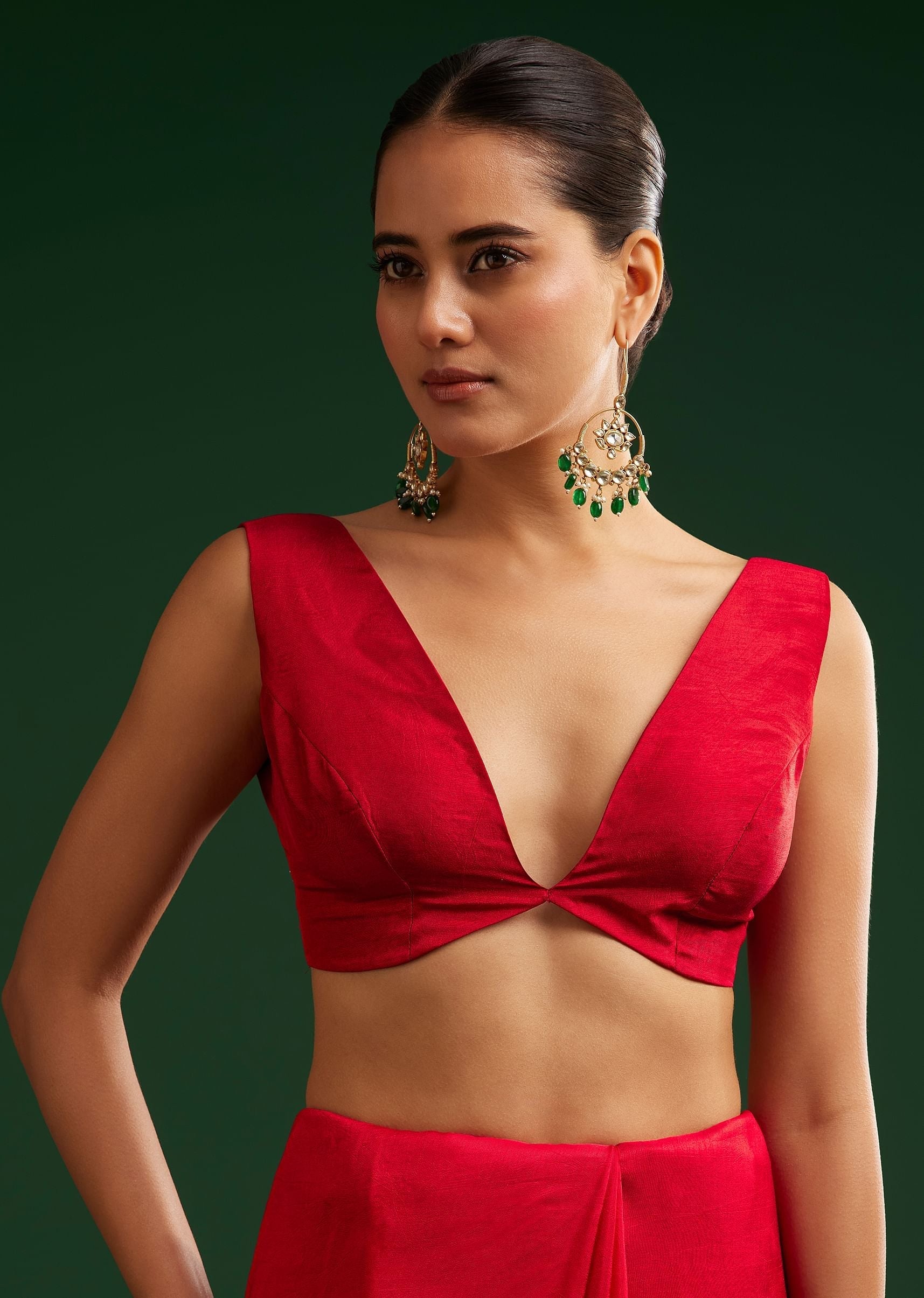 Crimson Dola Silk Saree With Intricate Zari Work