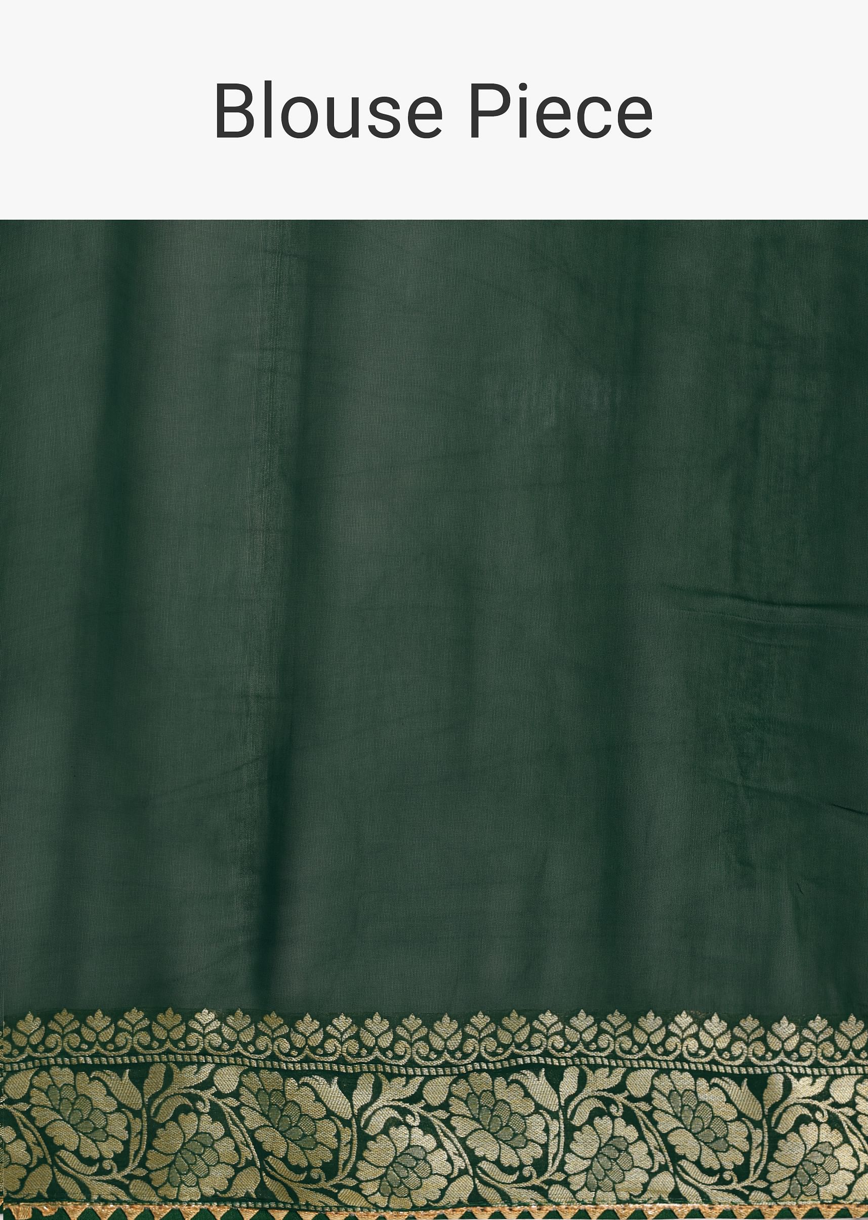 Green Khaddi Georgette Bandhani Saree With Zari Jaal Motif Weave